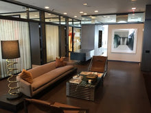 Load image into Gallery viewer, Flooring: Rainforest Collection Floating Recycled Leather Planks - Mini Croc Copper
