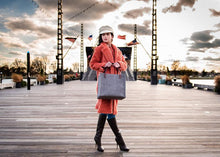 Load image into Gallery viewer, The Victory Canvas Bag - Navy
